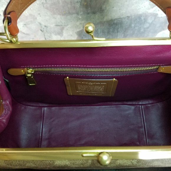 Coach Frame Bag In Signature Canvas - Picture 9 of 12